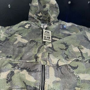 Men's Camouflage vale forever Hoodie with Sparkle